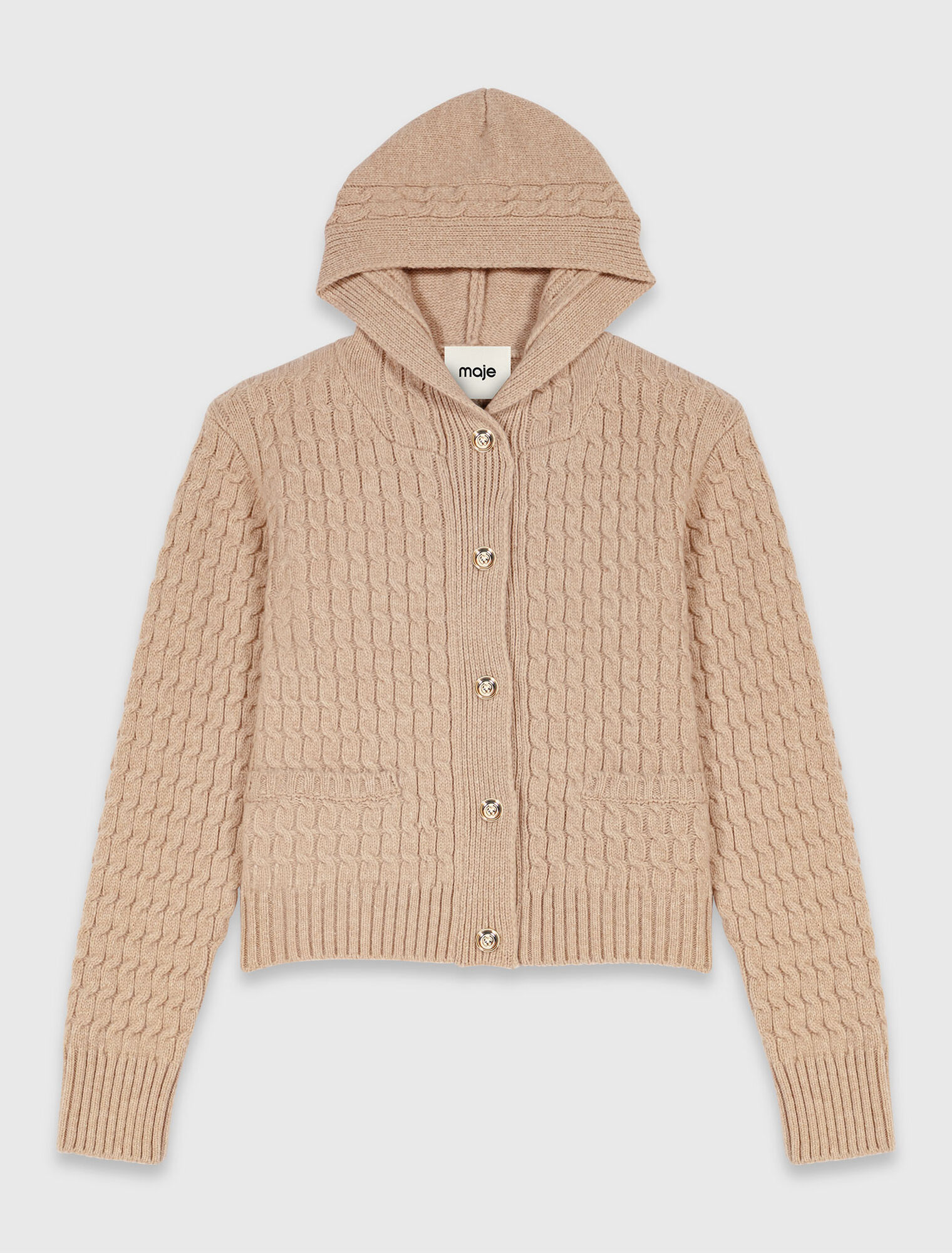 Hooded cardigan