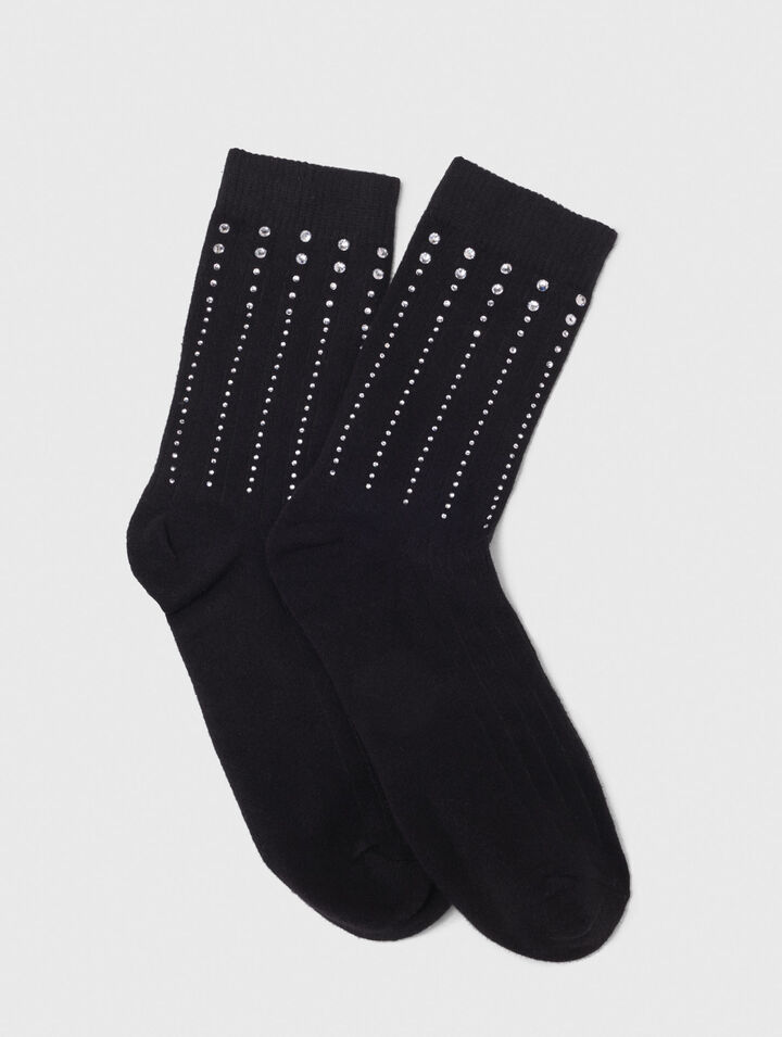 Rhinestone cotton socks Rhinestone cotton socks