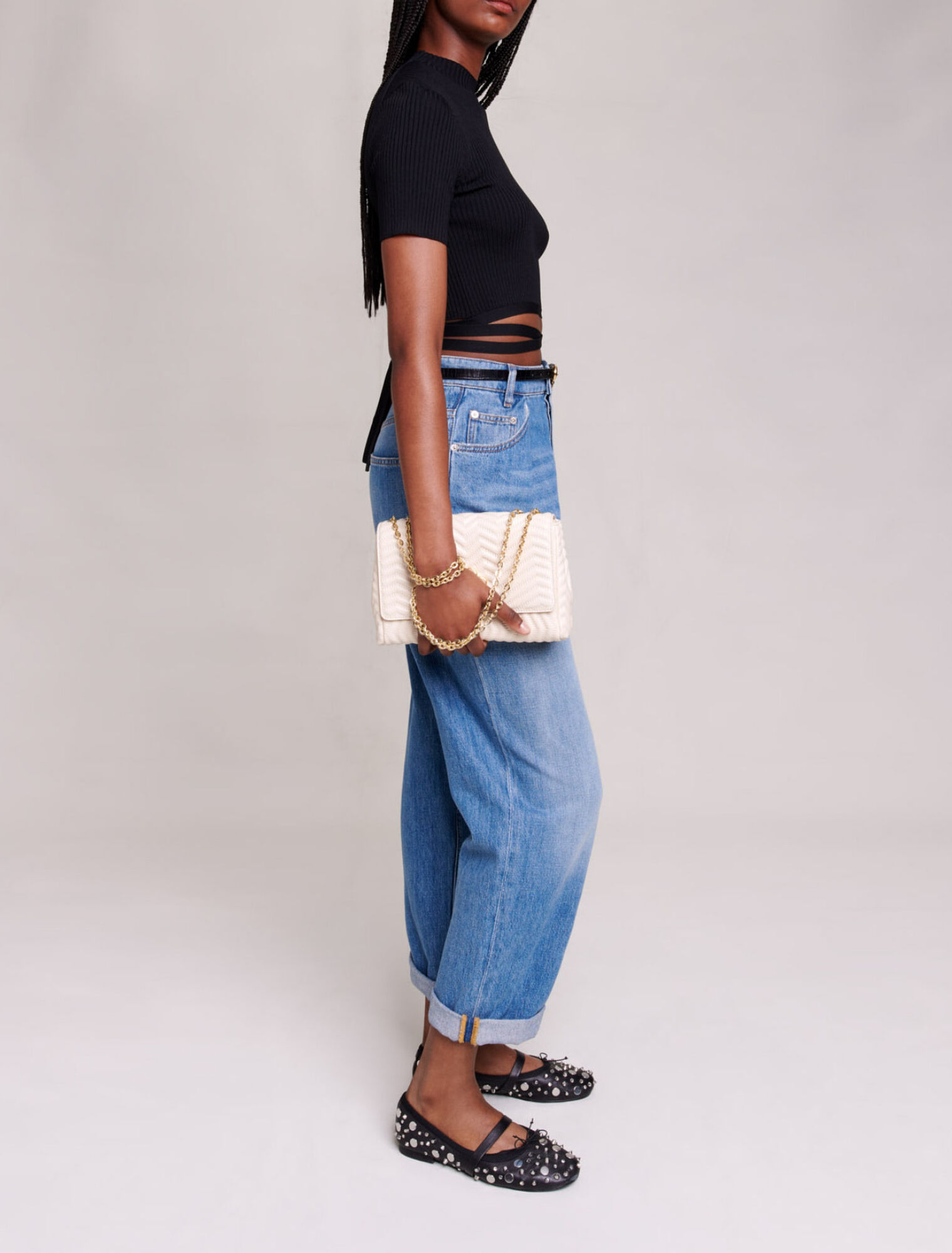 Criss-cross cropped top