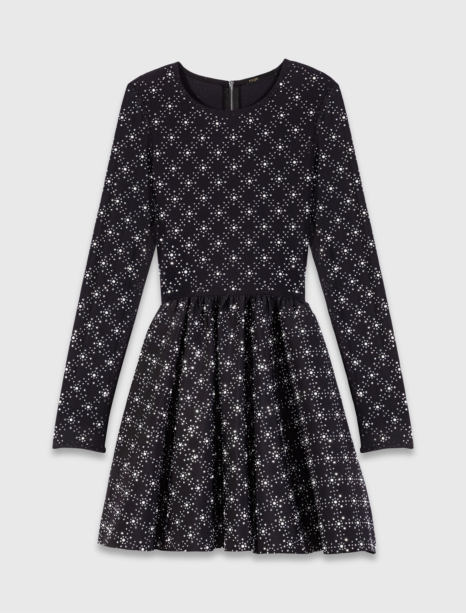 Pearl and rhinestone skater dress