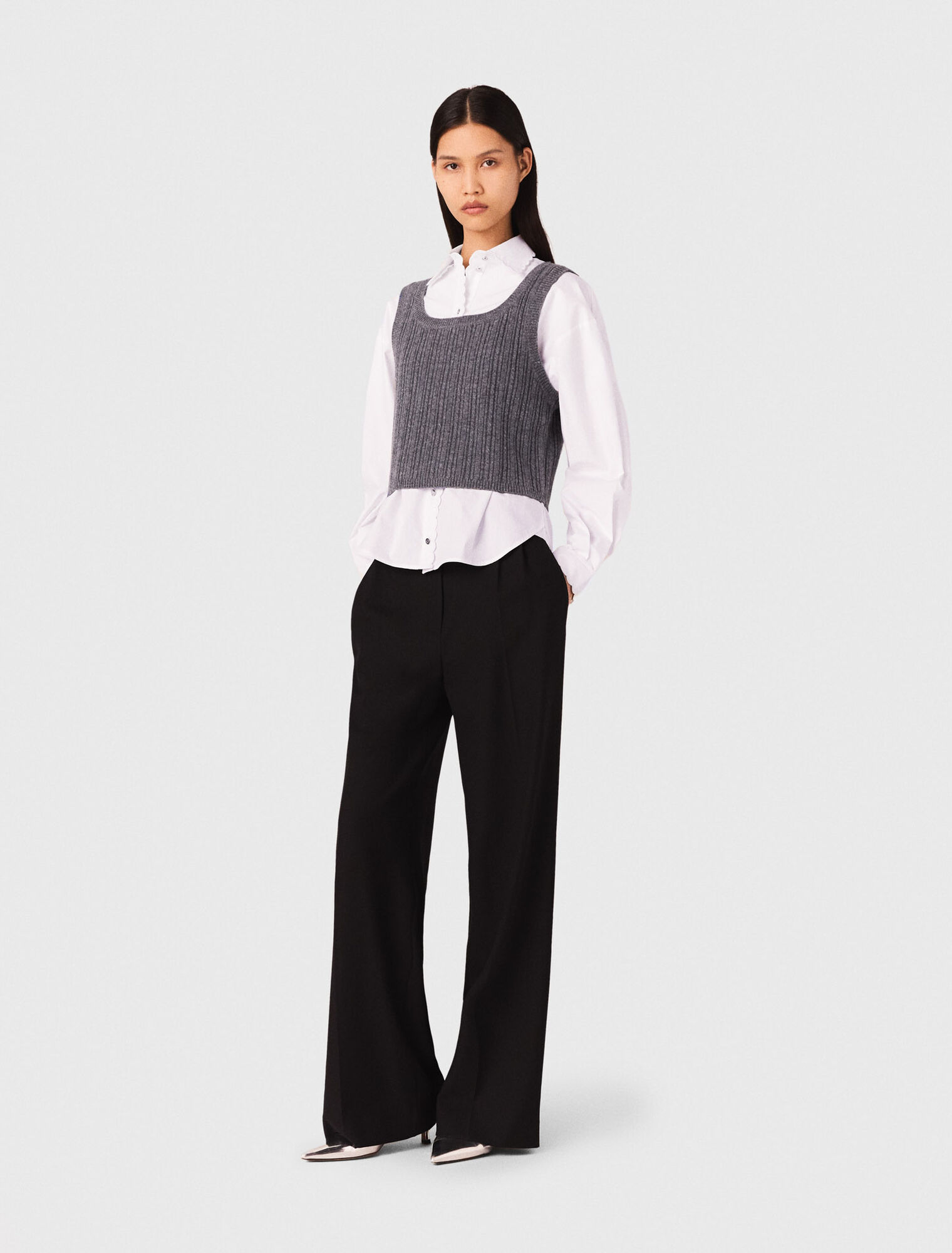 Wide-leg suit trousers Wide-leg suit trousers