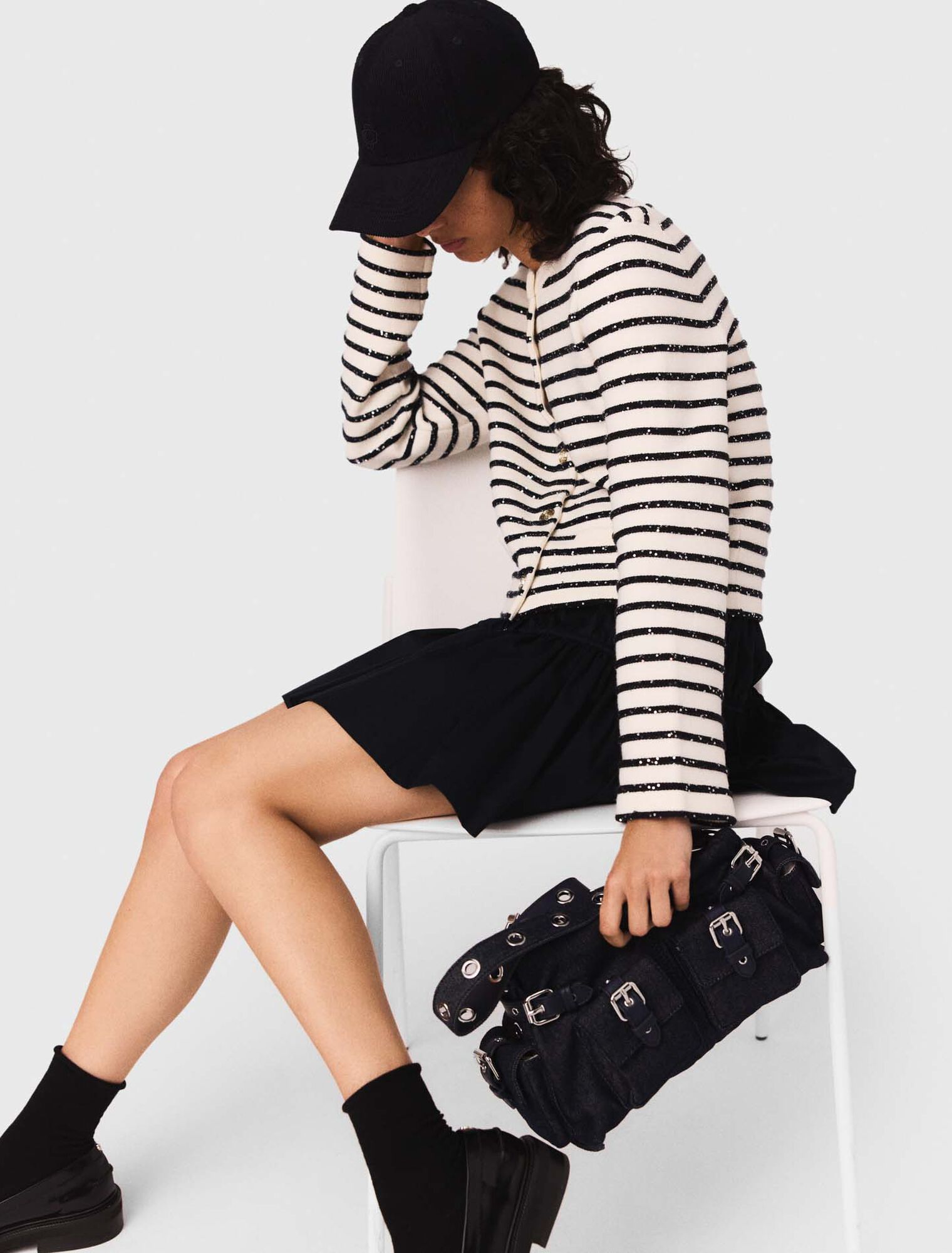 Wool cardigan with snaps Wool cardigan with snaps