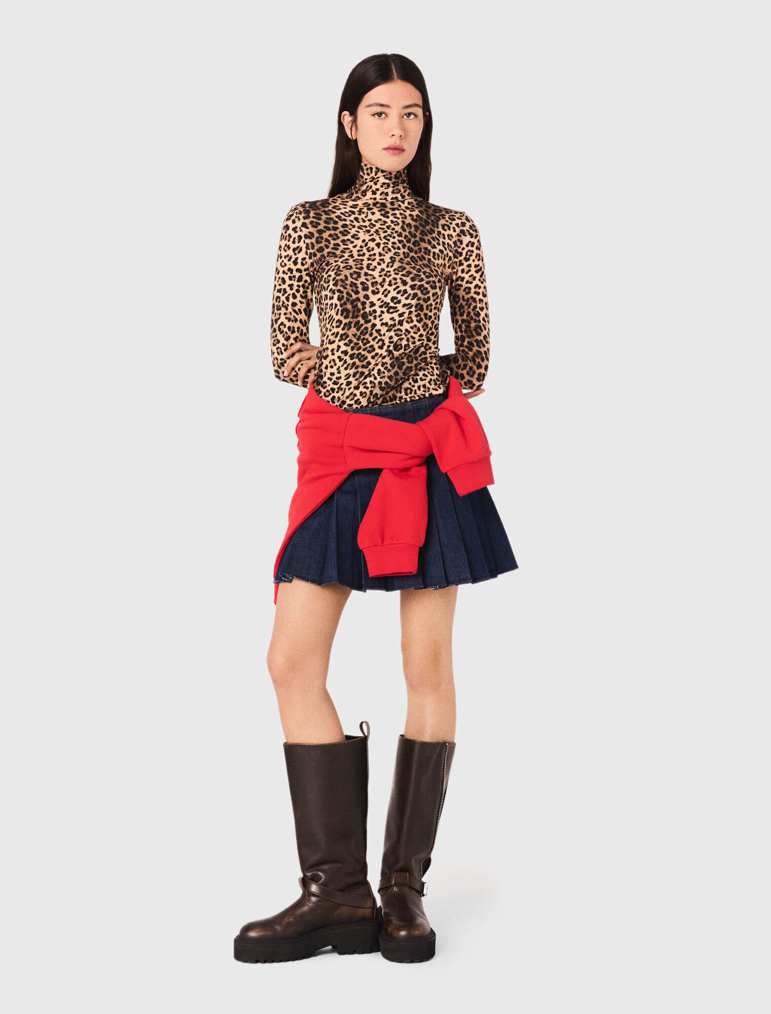 Leopard print T-shirt