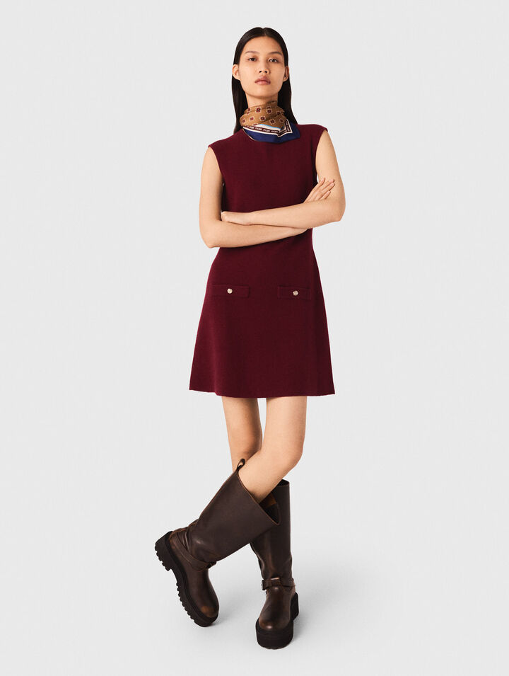 Knit dress with removable jumper Knit dress with removable jumper