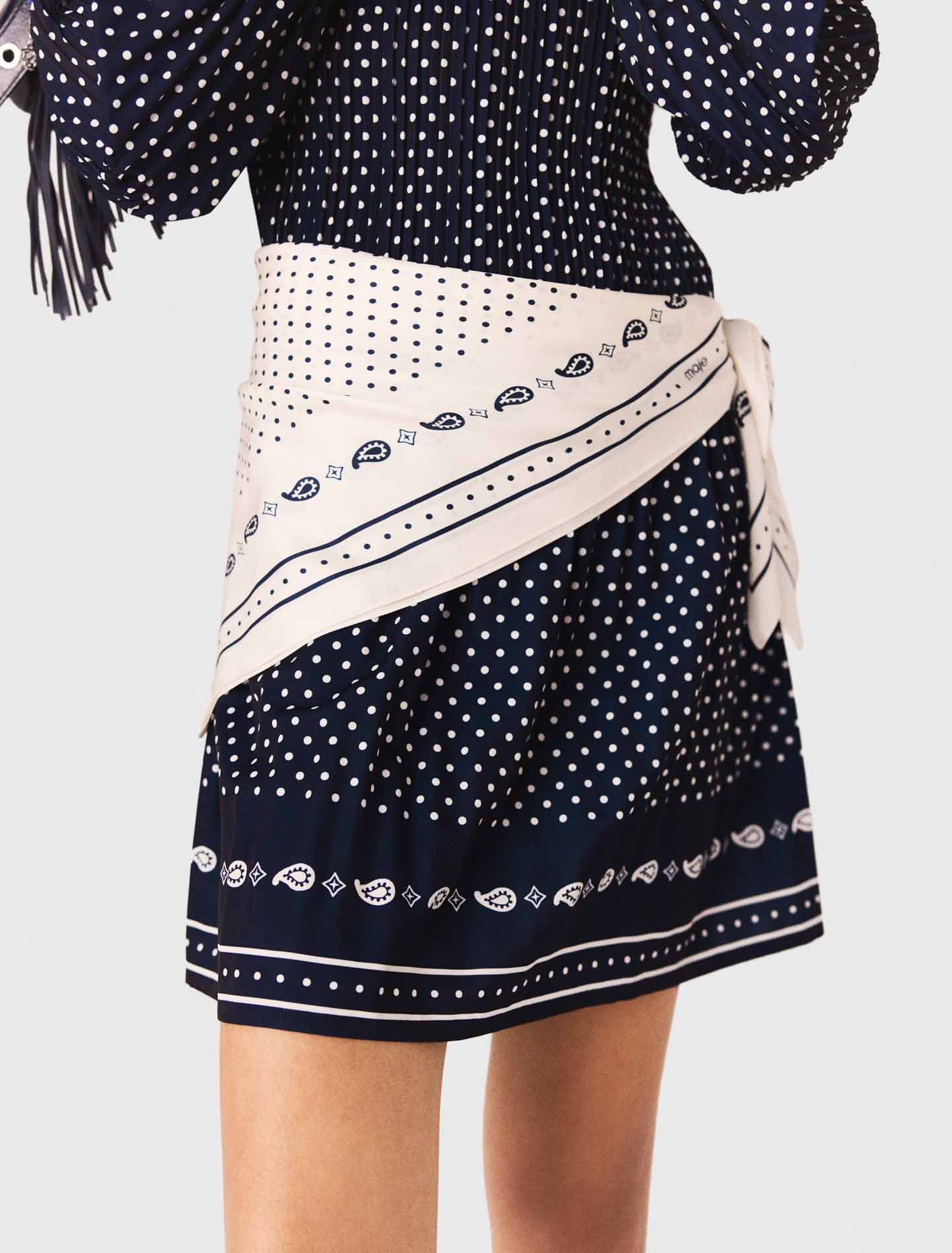 90x90 printed silk scarf