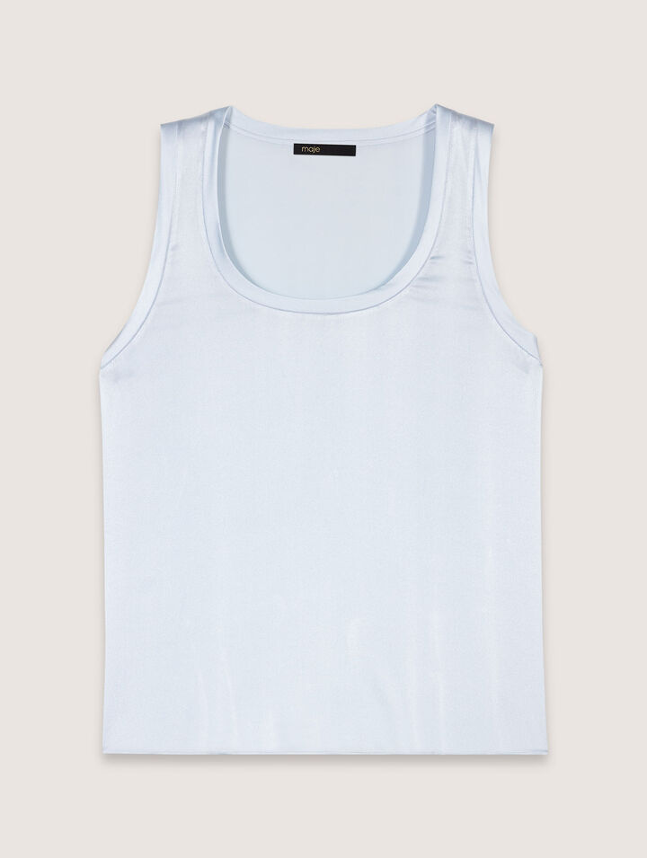 Silk vest top