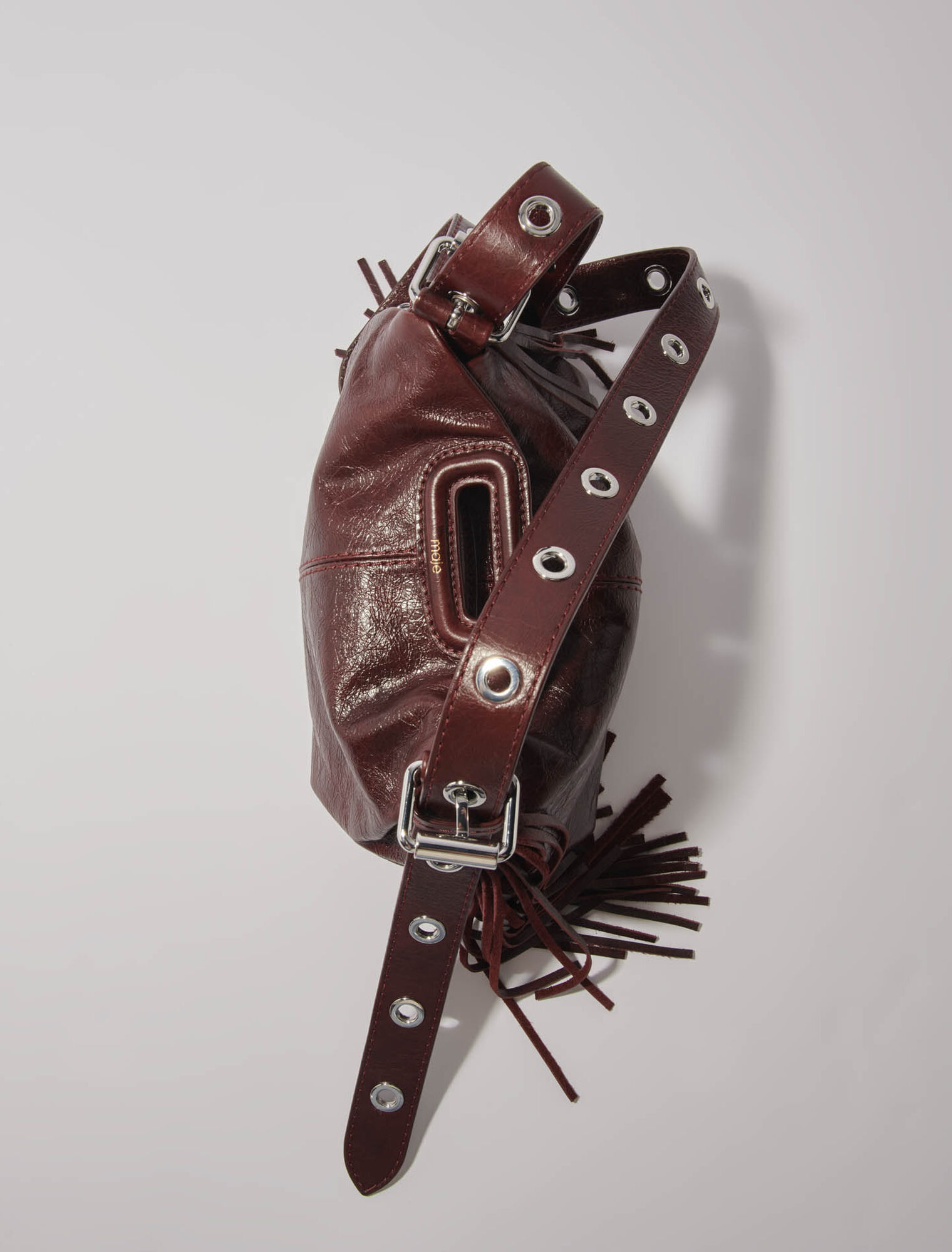 Miss M mini cracked leather bag