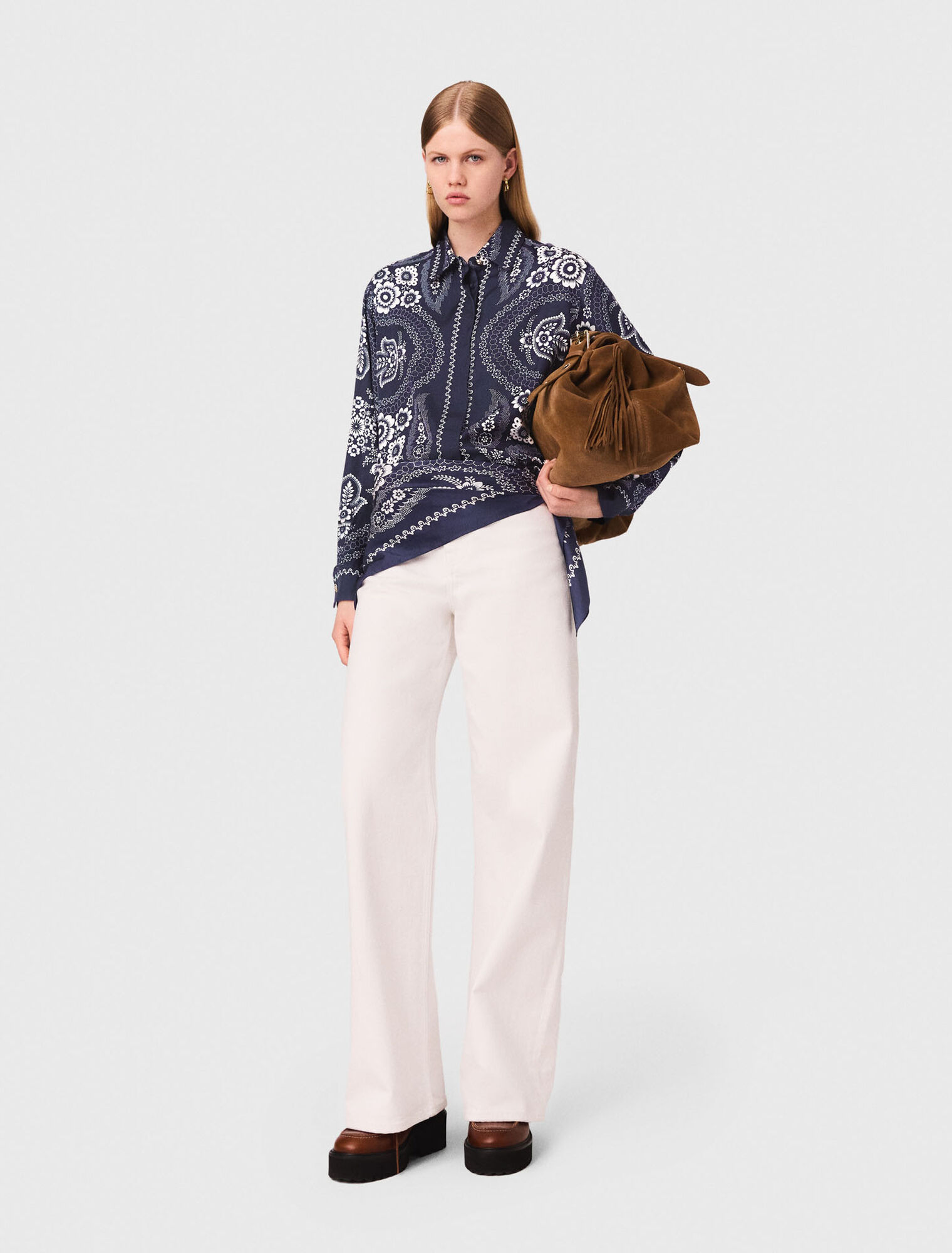 Flowing printed shirt