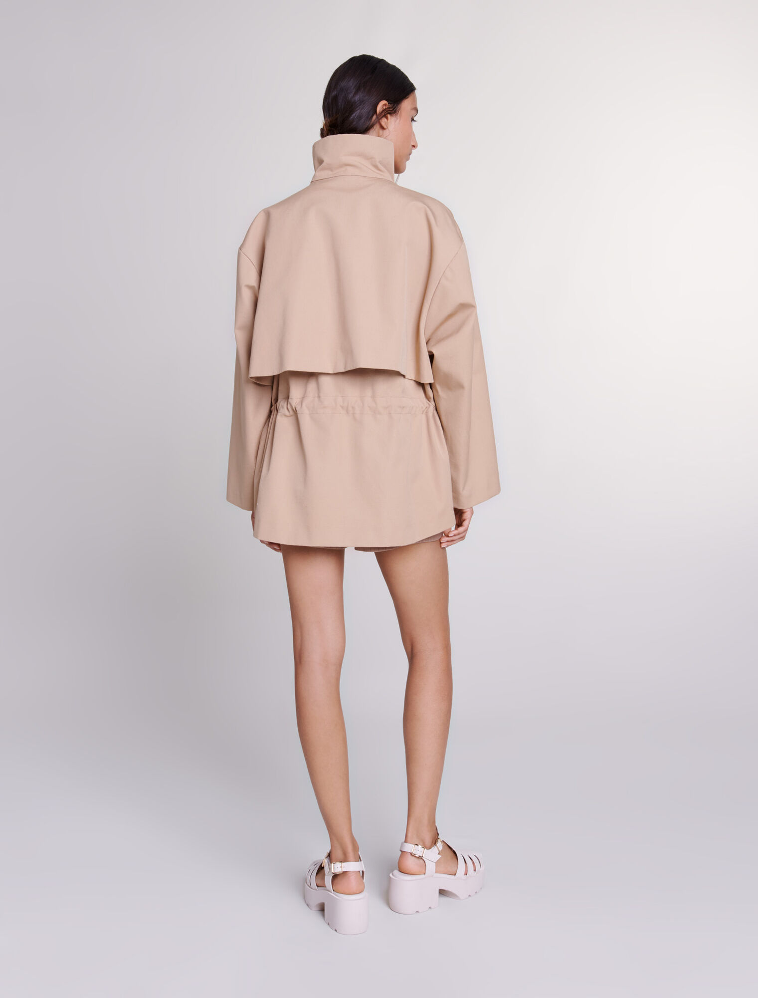 Water-repellent parka