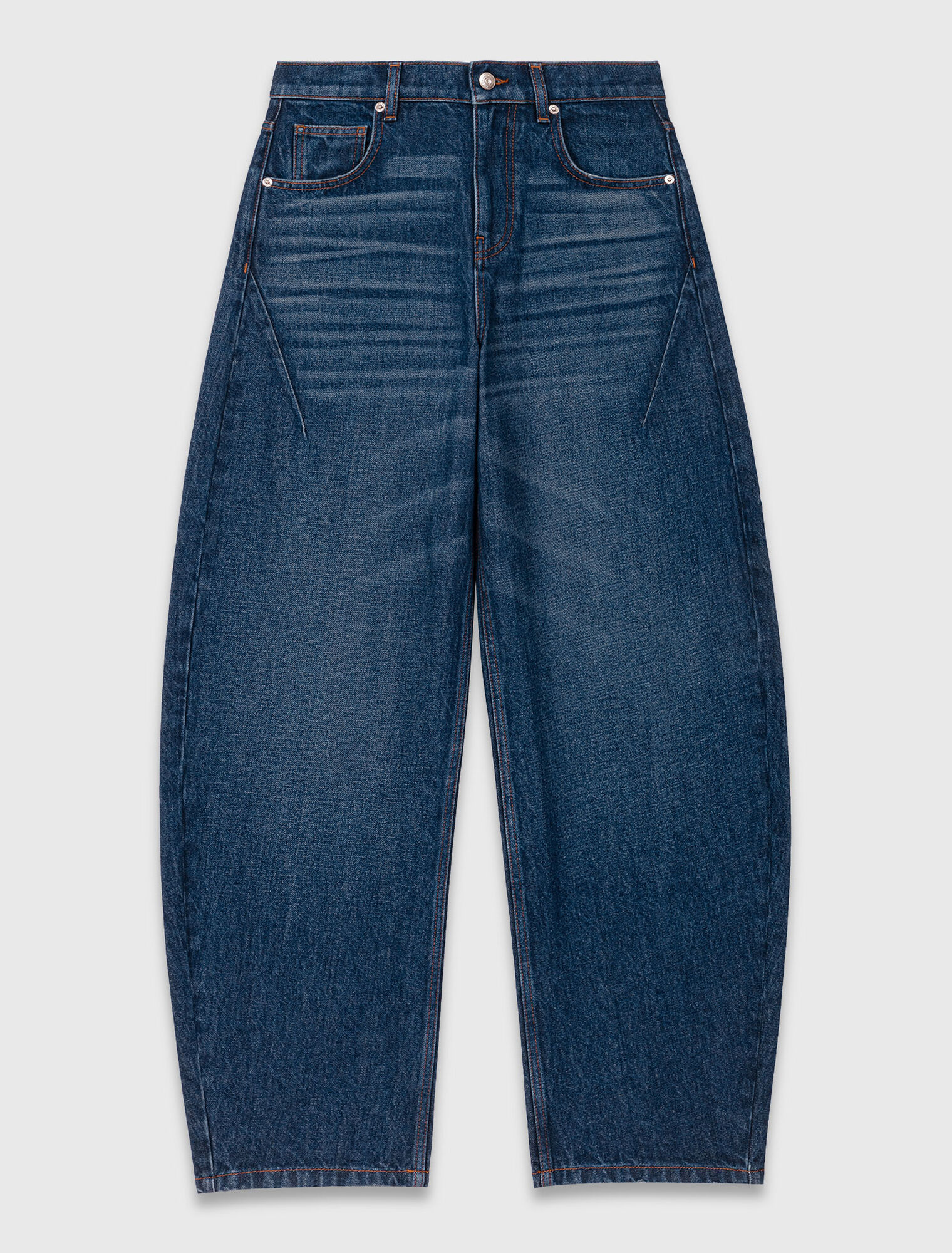 Balloon jeans with martingale