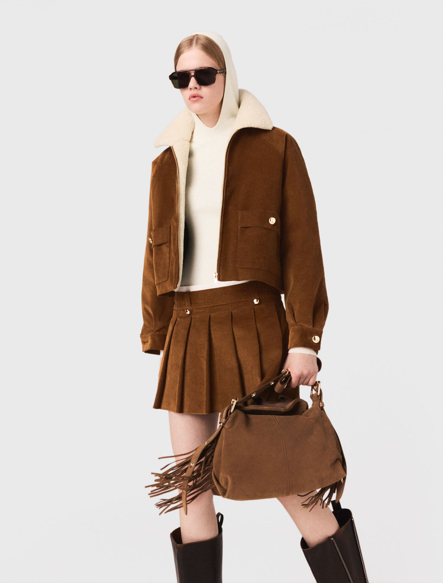 Cropped corduroy jacket Cropped corduroy jacket