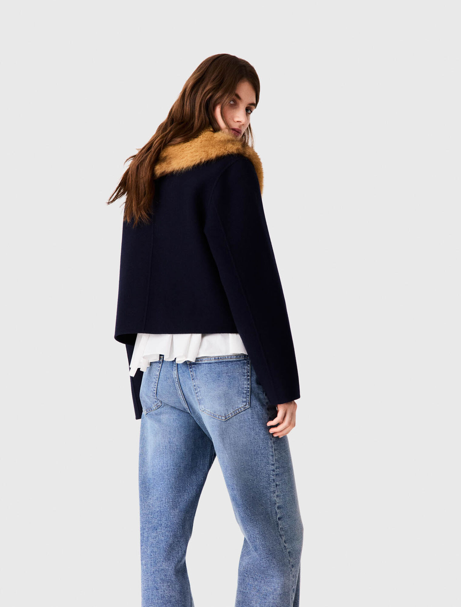 Short double-faced coat