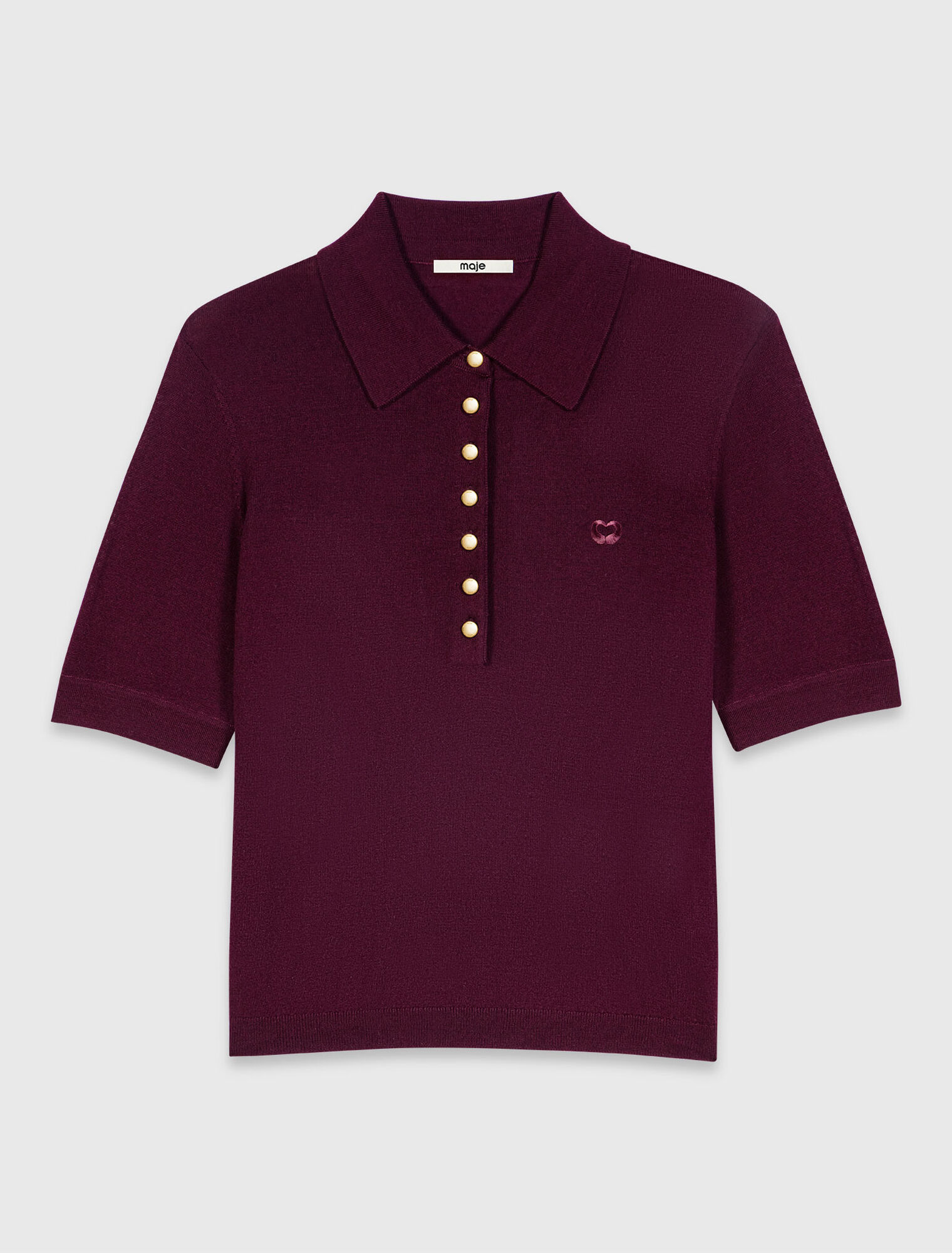 Polo collar jumper