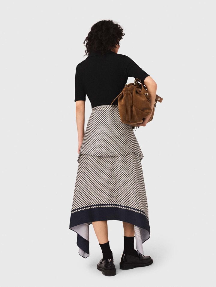 Printed two-tone dress Printed two-tone dress