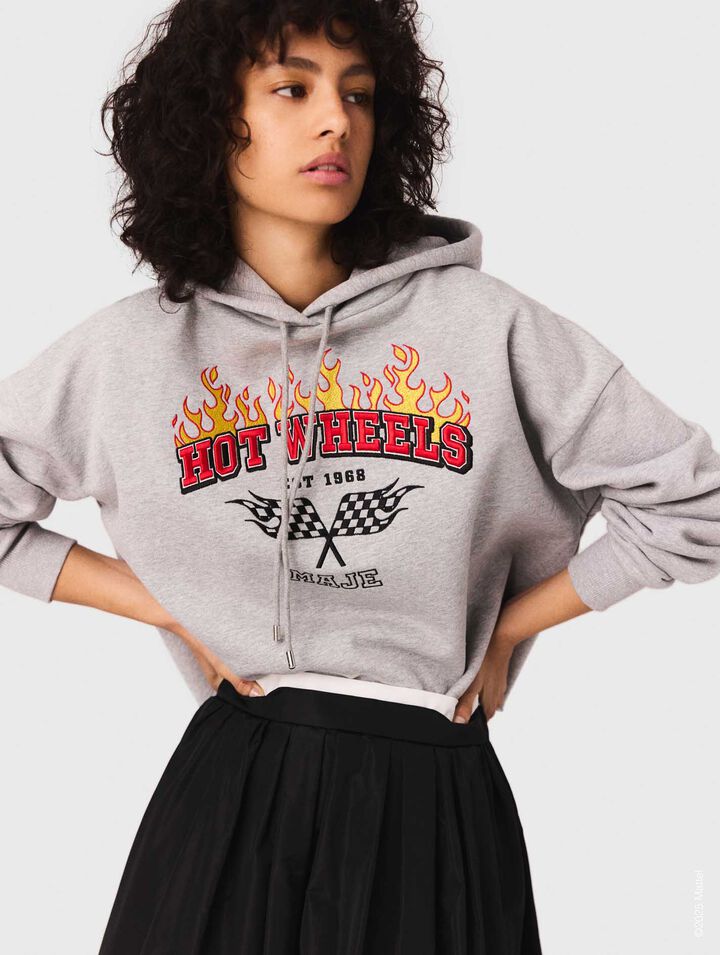 Embroidered logo crop sweatshirt Embroidered logo crop sweatshirt