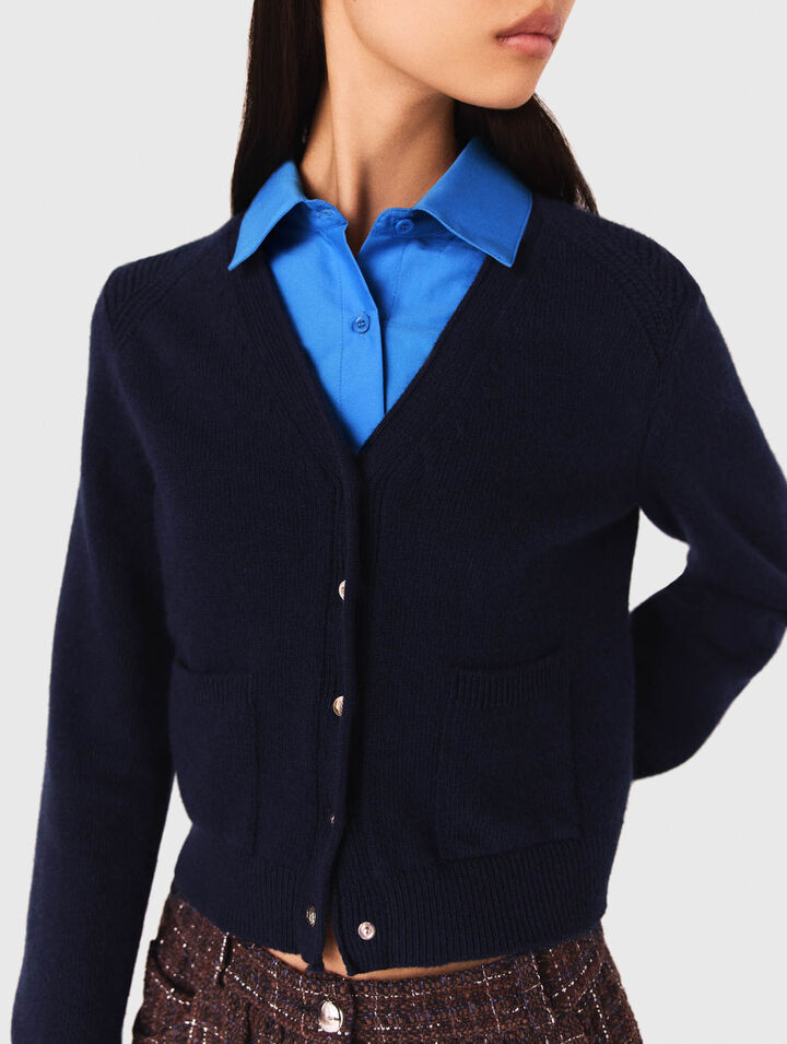 Cardigan with removable details