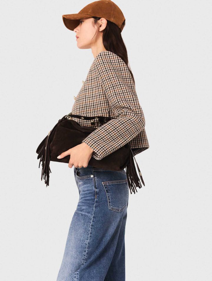 Short checked jacket Short checked jacket