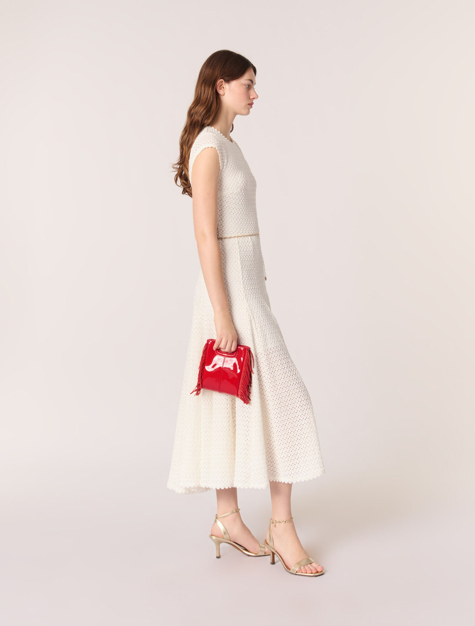 Crochet-knit maxi dress Crochet-knit maxi dress