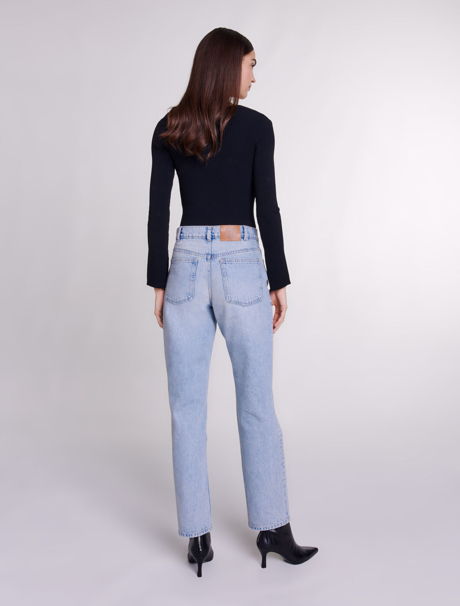 Stretch knit twin set