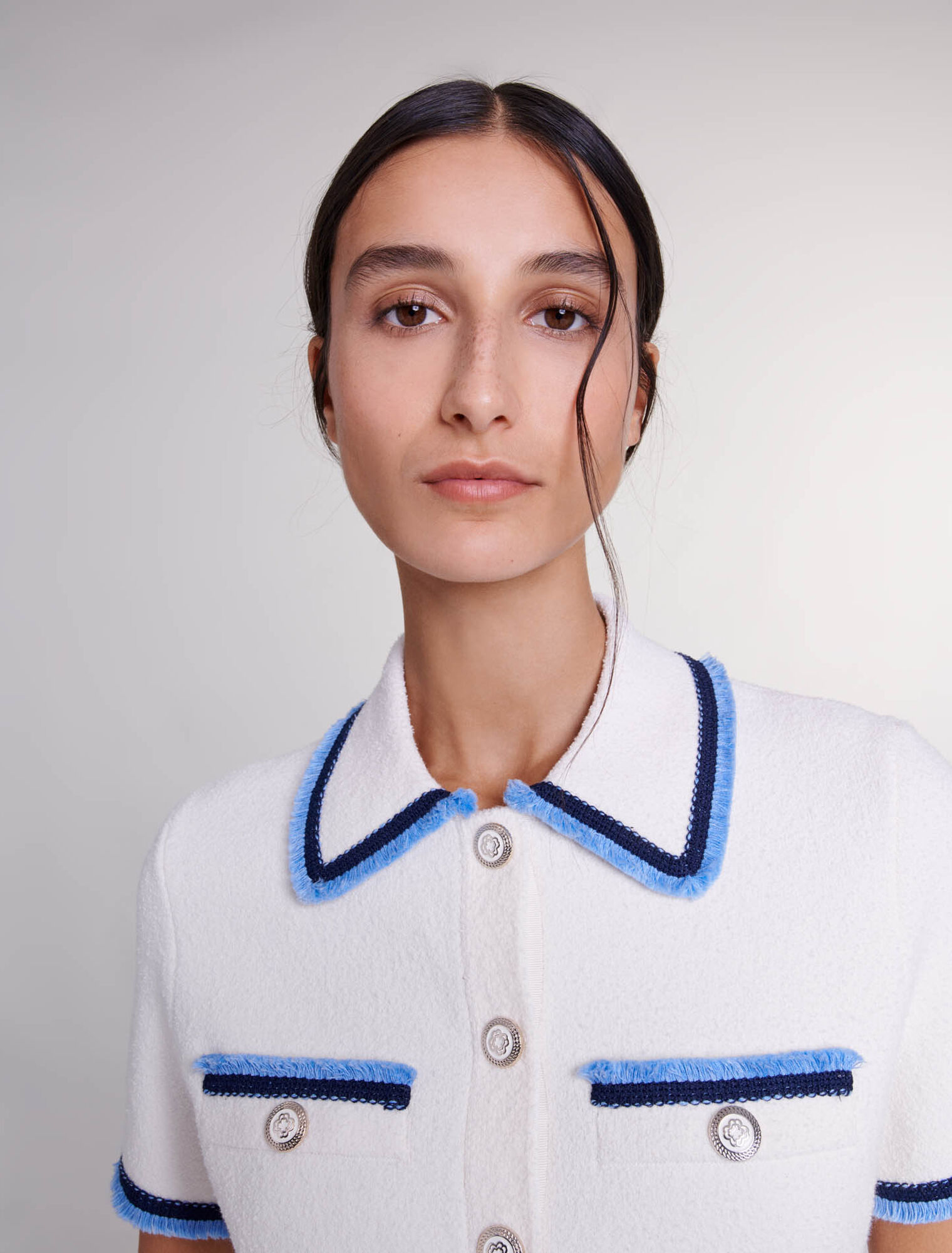 Short terry knit dress