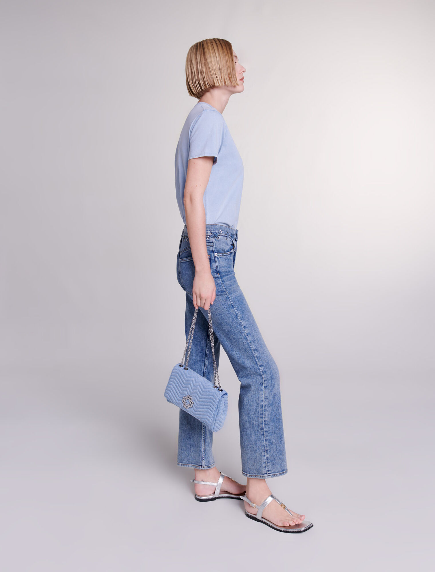 Cloverbloom denim bag