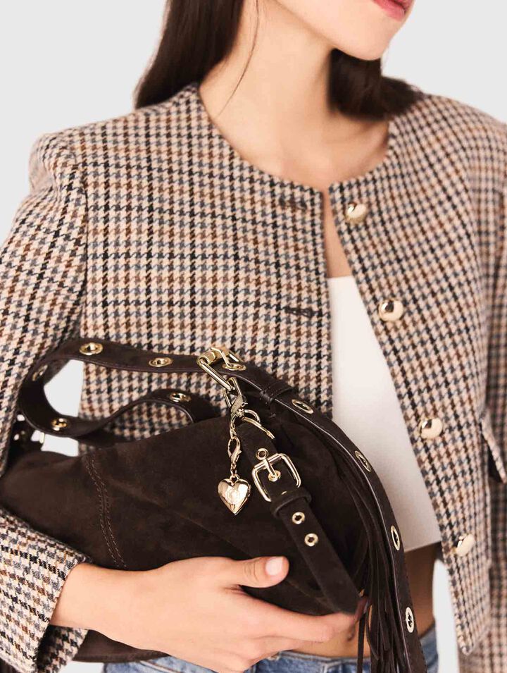 Short checked jacket Short checked jacket