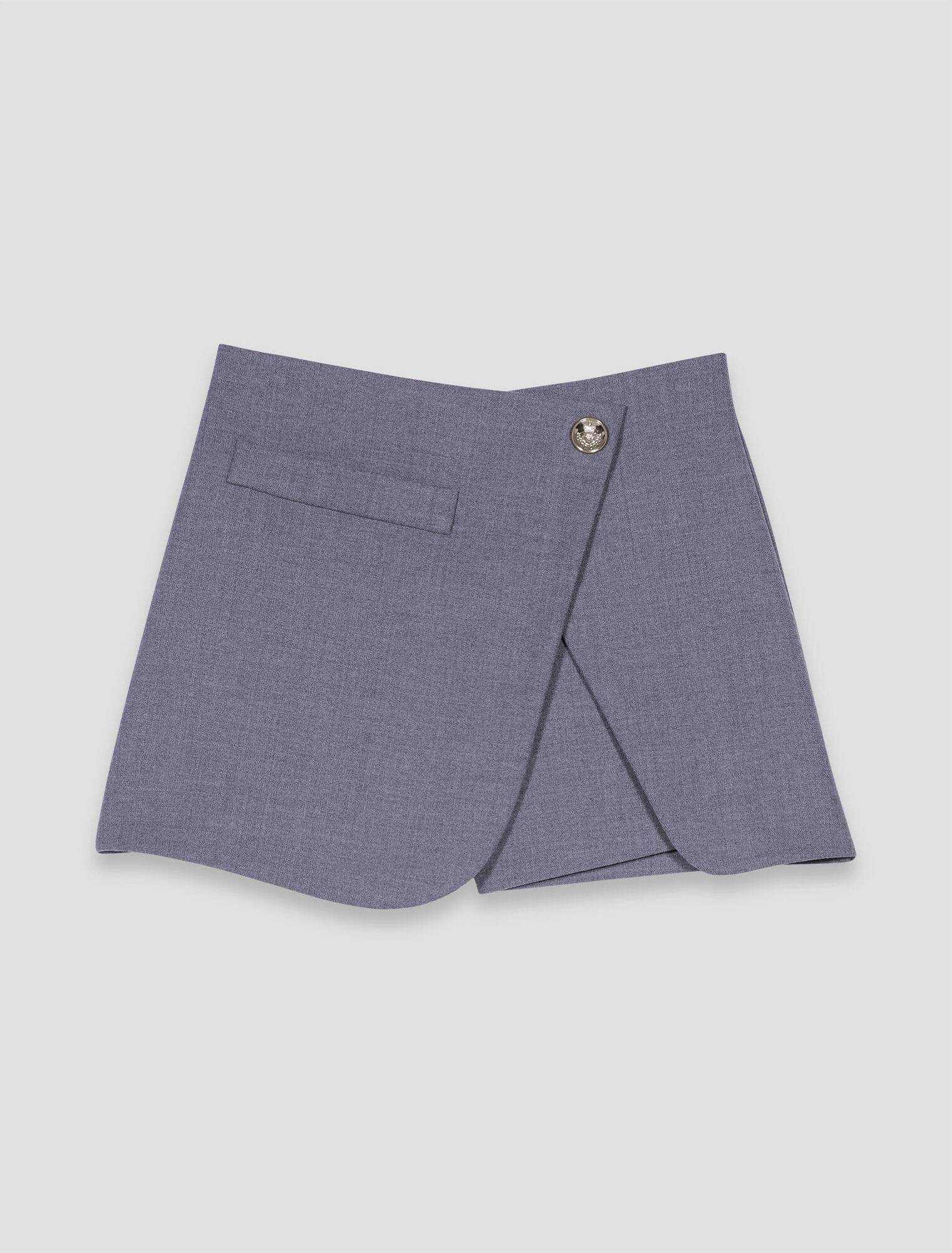 Short wraparound skirt