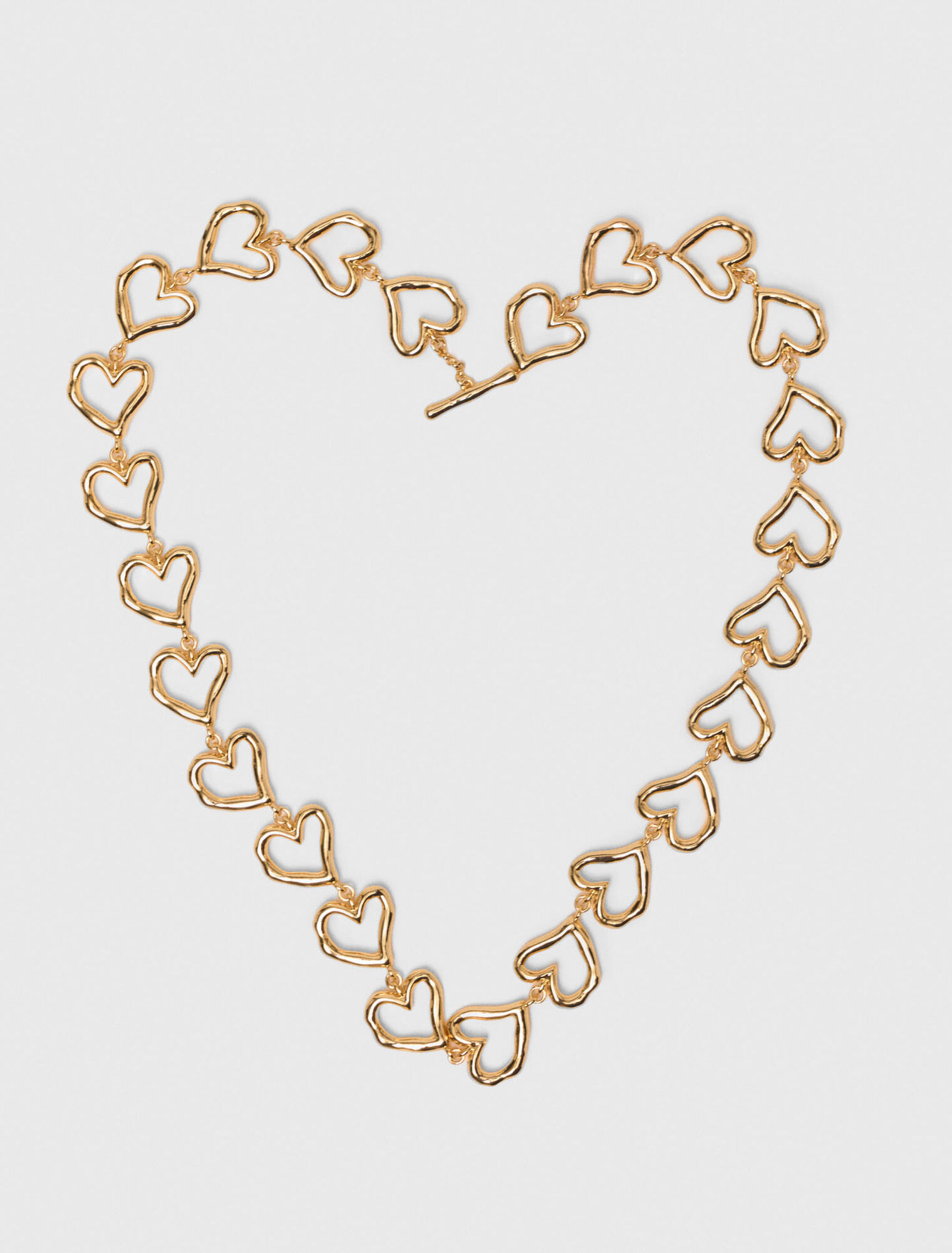 Gold-plated heart necklace