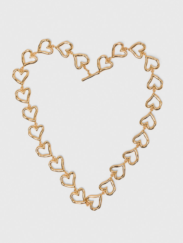 Gold-plated heart necklace Gold-plated heart necklace