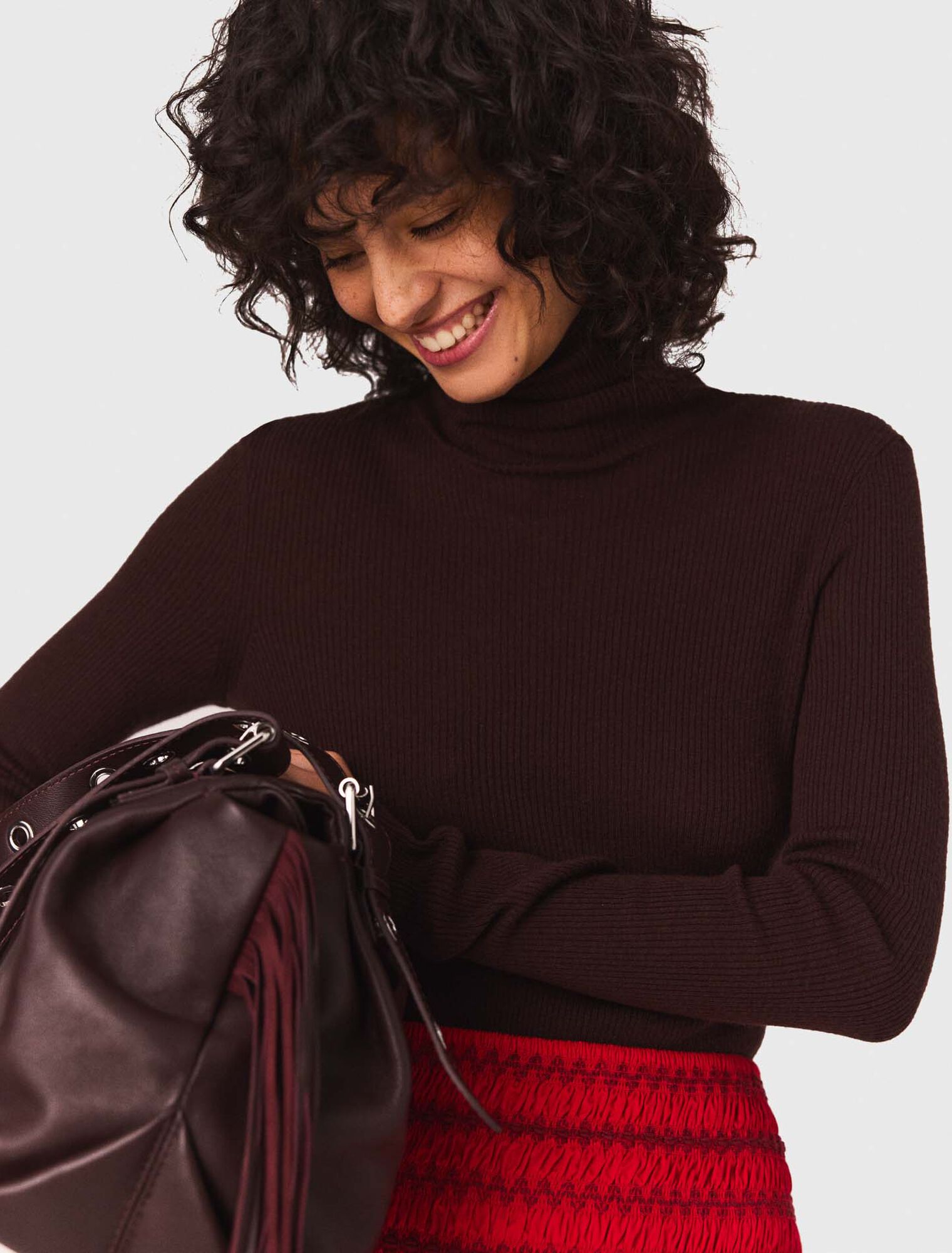 Wool and silk jumper