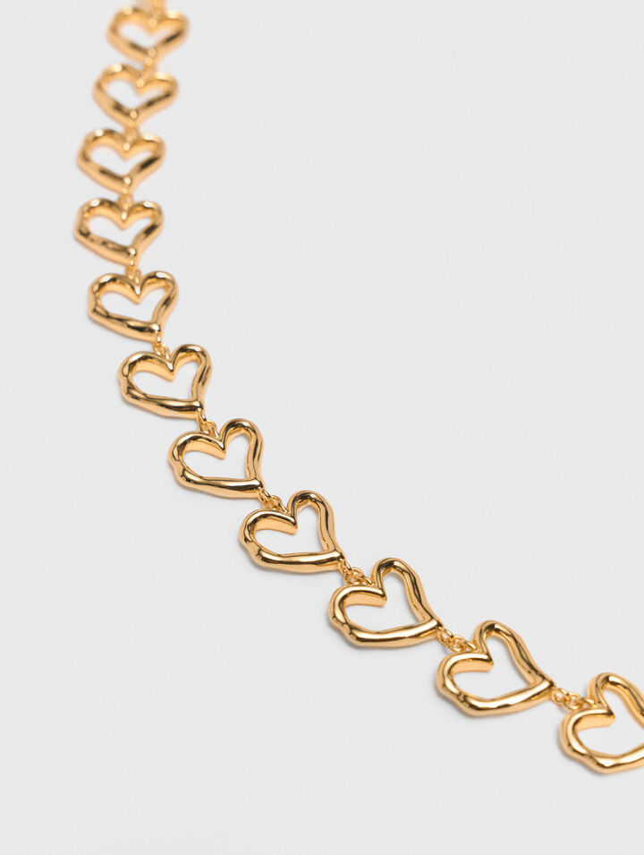 Gold-plated heart necklace Gold-plated heart necklace