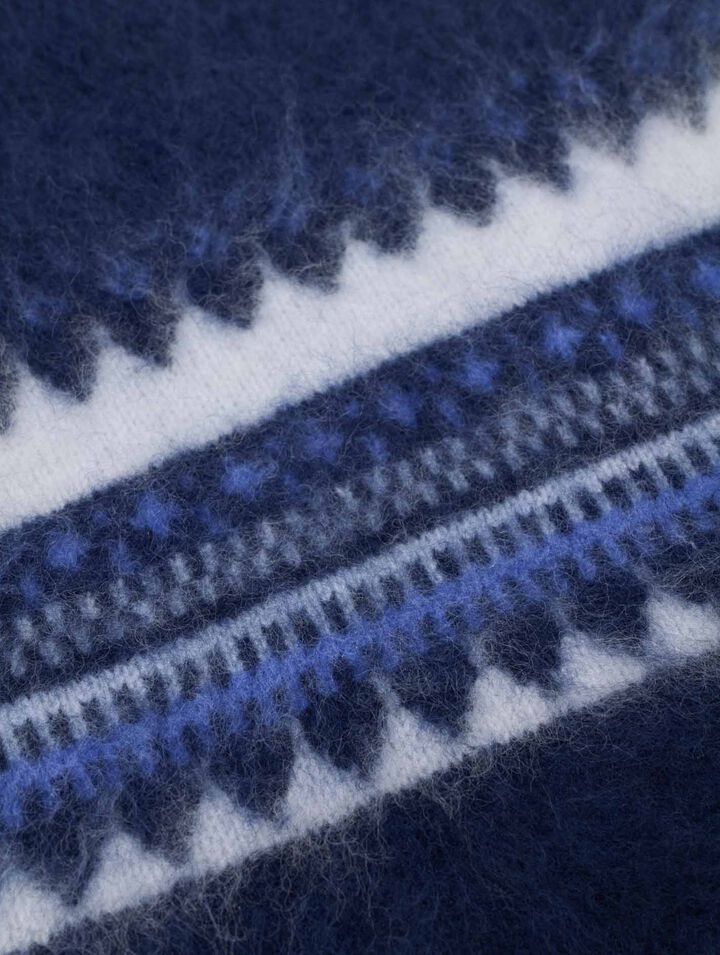 Fair Isle wool balaclava