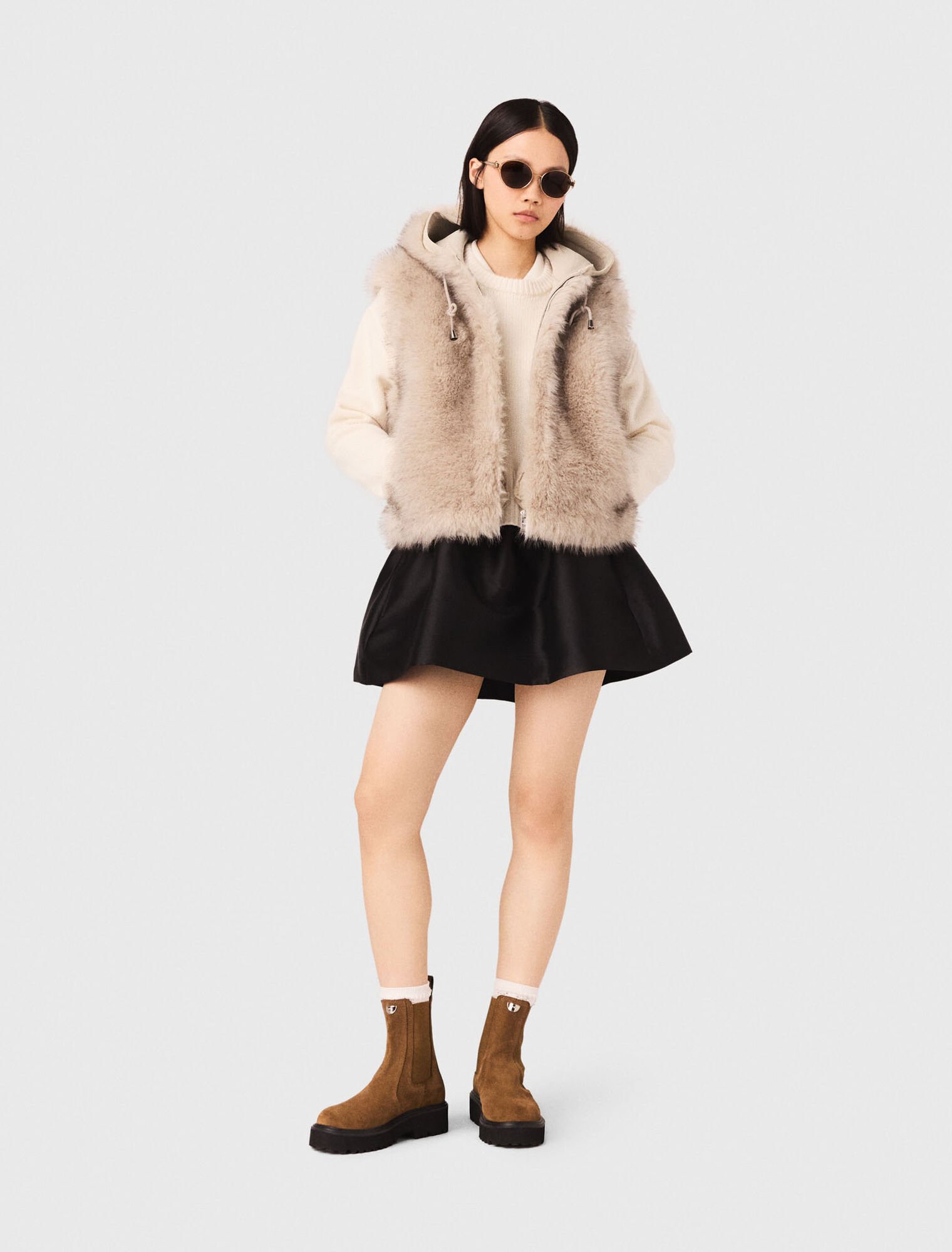 Short faux fur jacket