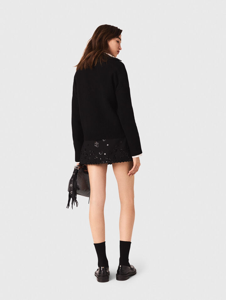 Open polo collar jumper Open polo collar jumper