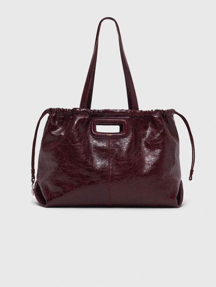 Crackled leather M Tote bag Crackled leather M Tote bag