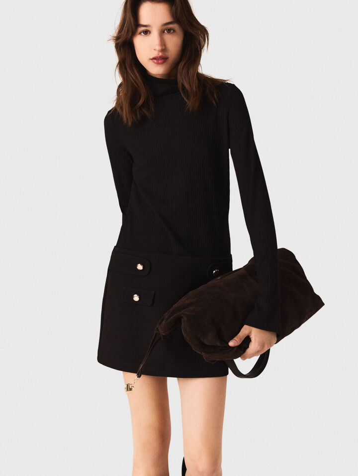 Short high-neck dress Short high-neck dress