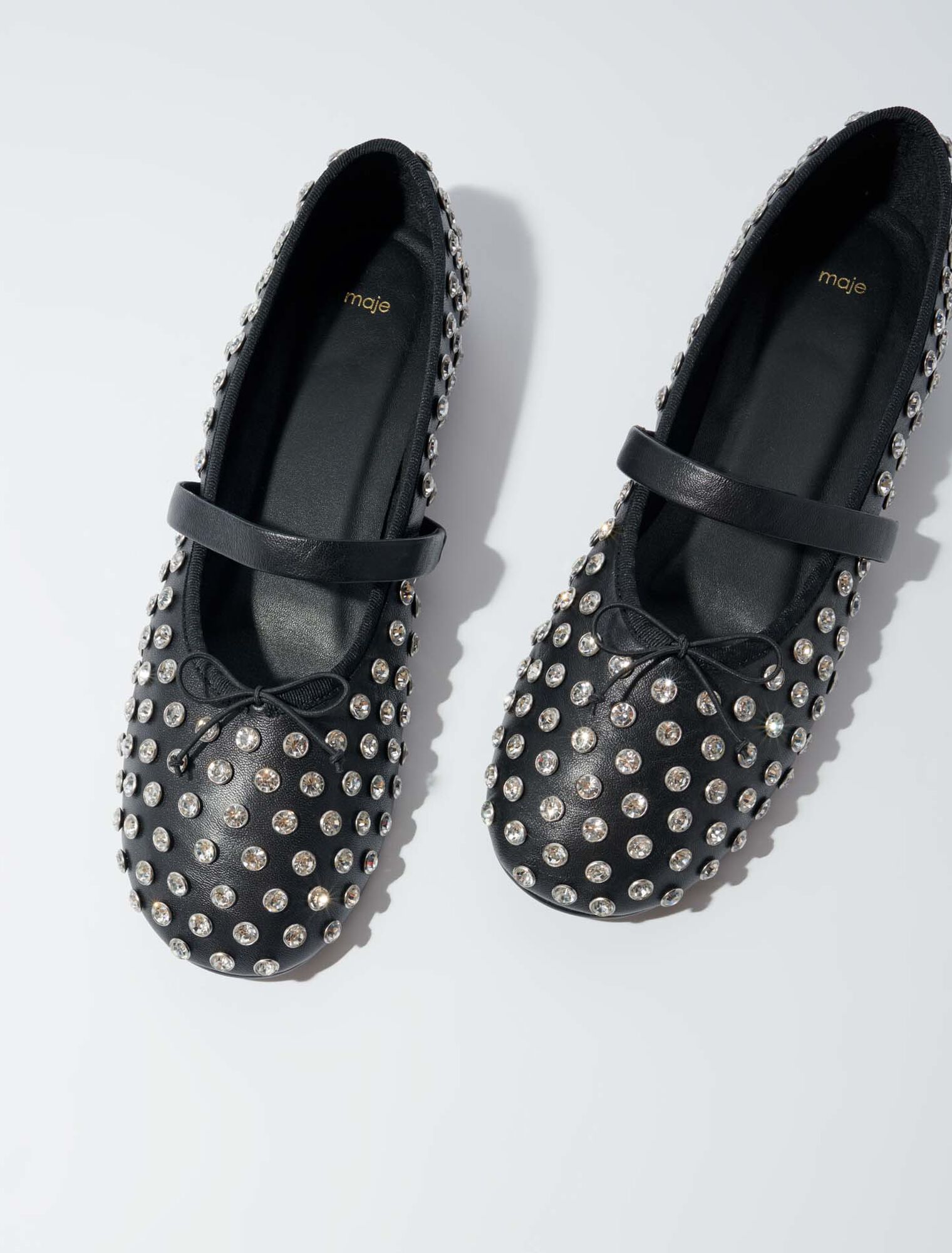 Rhinestone ballerinas