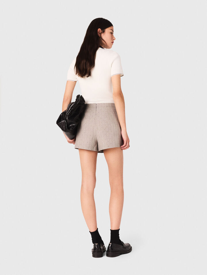 Pleated rhinestone skort Pleated rhinestone skort