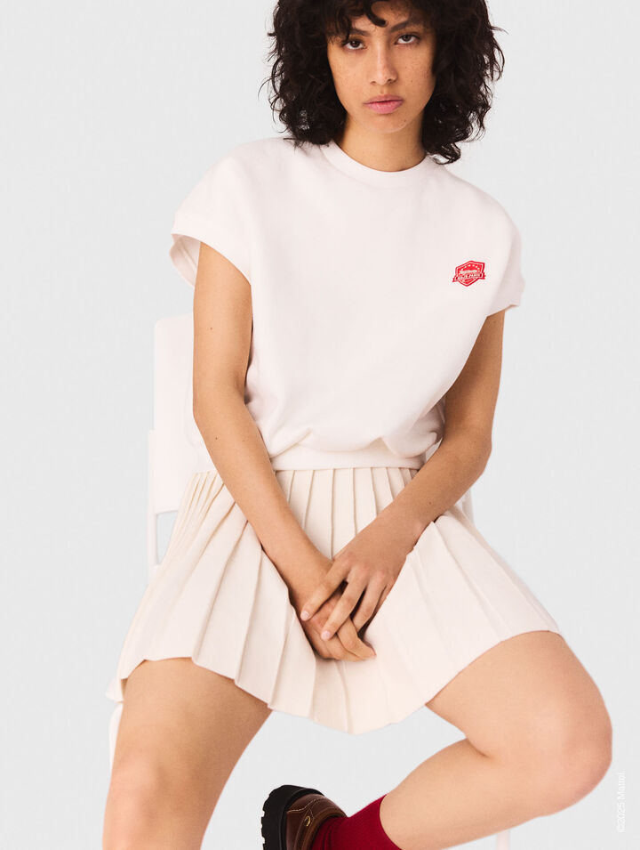 Embroidered logo crop sweatshirt Embroidered logo crop sweatshirt