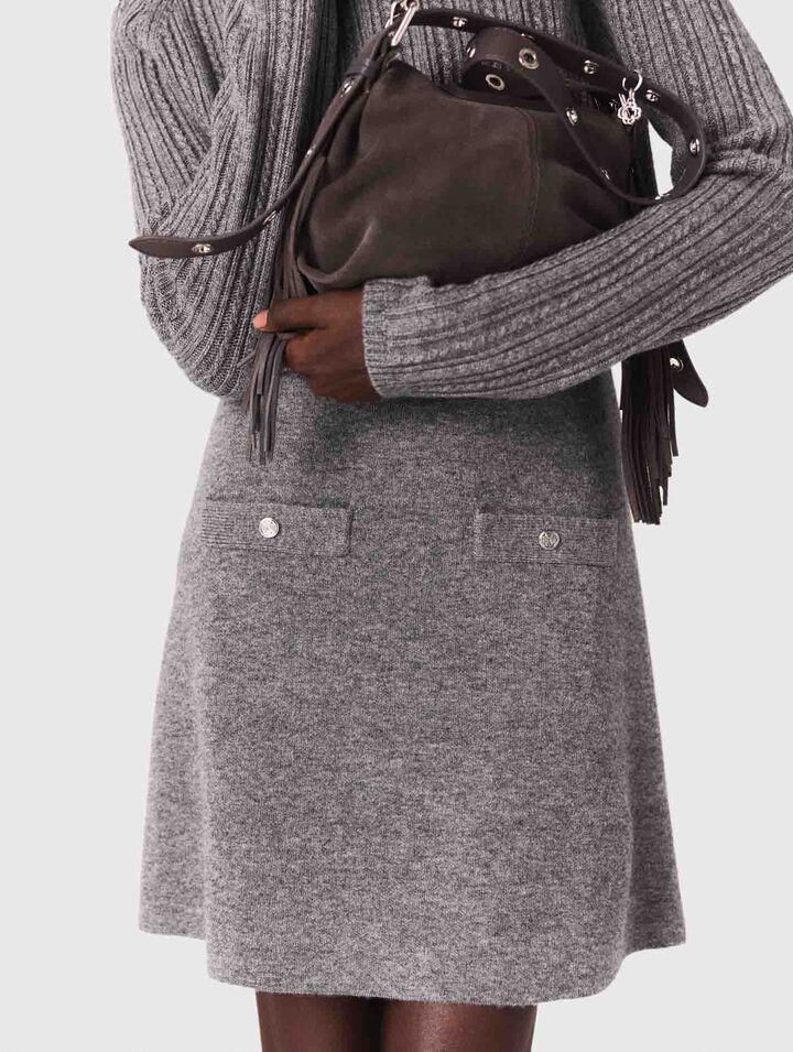 Knit dress with removable jumper Knit dress with removable jumper