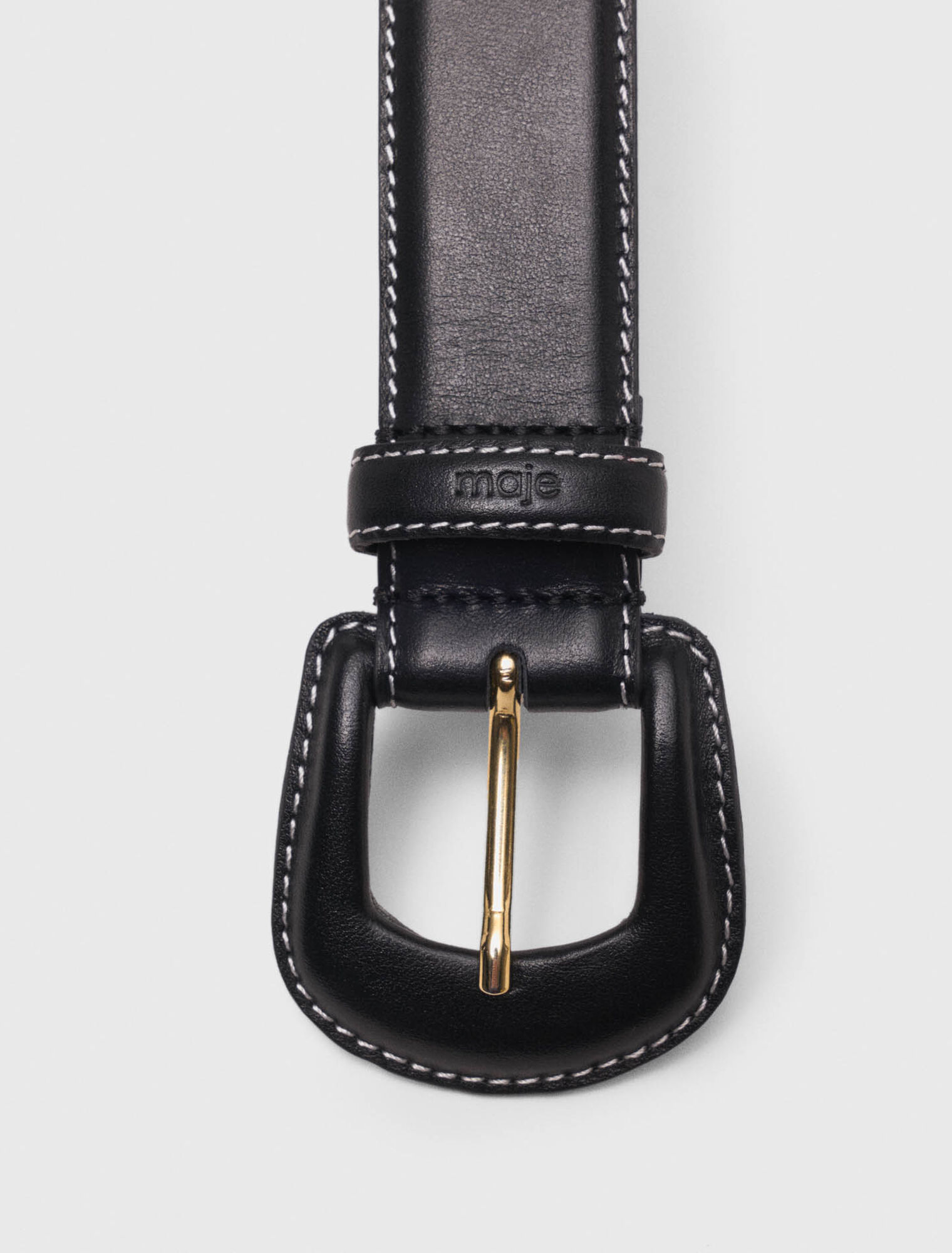 Leather belt