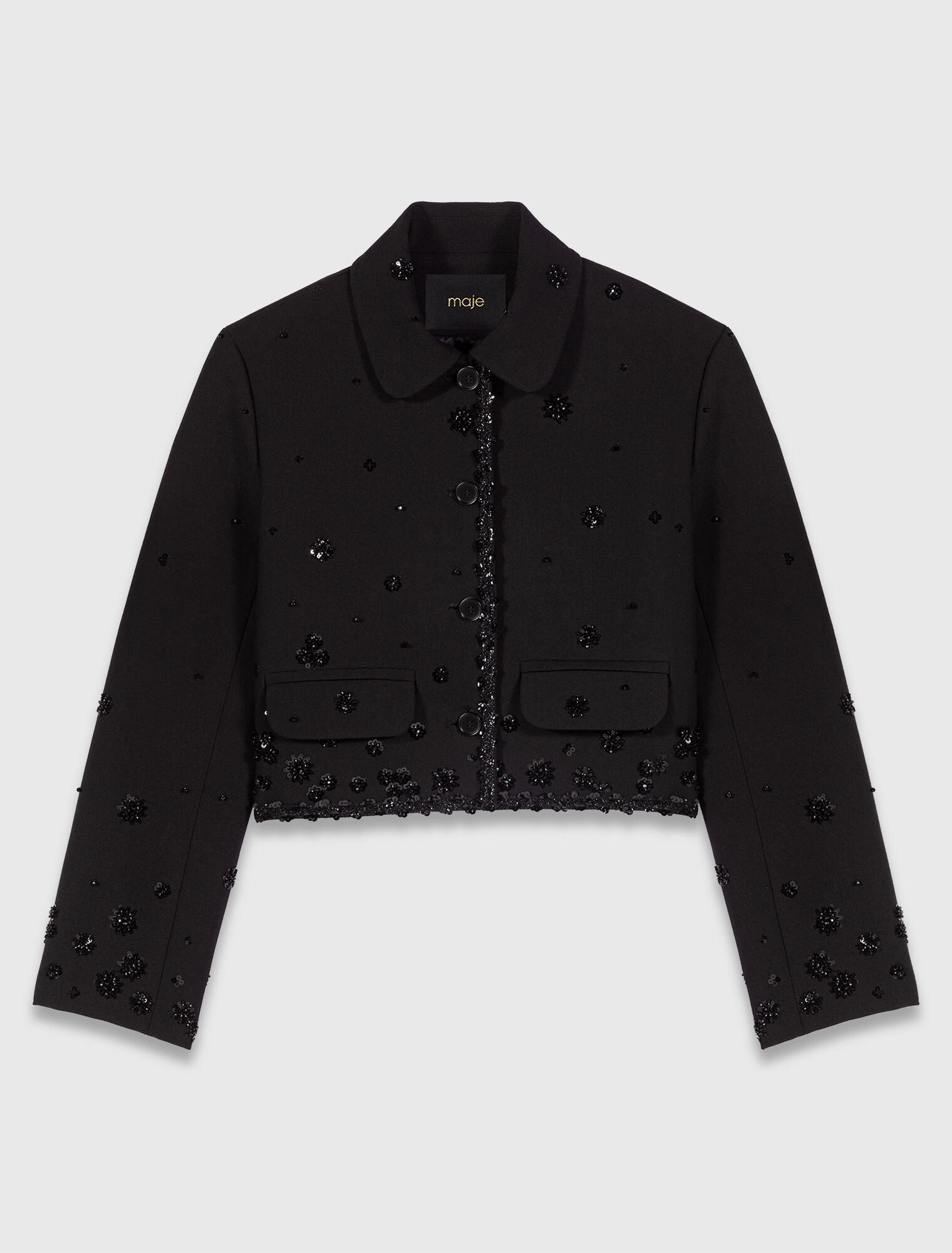 Short embroidered jacket
