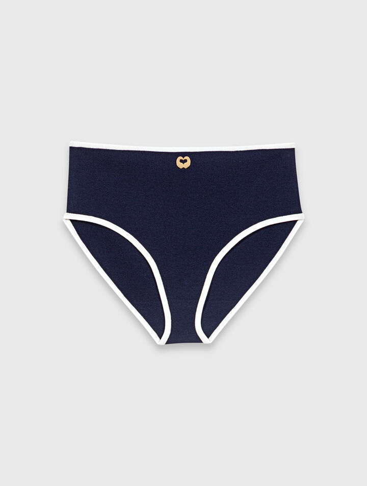 Briefs with contrasting trim