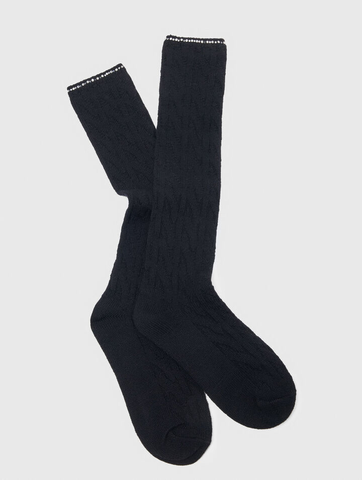 Rhinestone socks