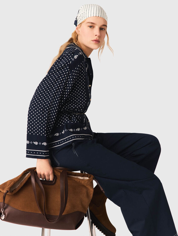 Flowing printed shirt