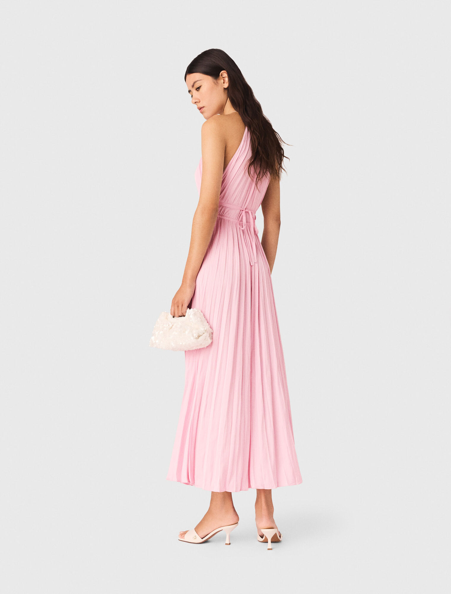 Pleated maxi dress