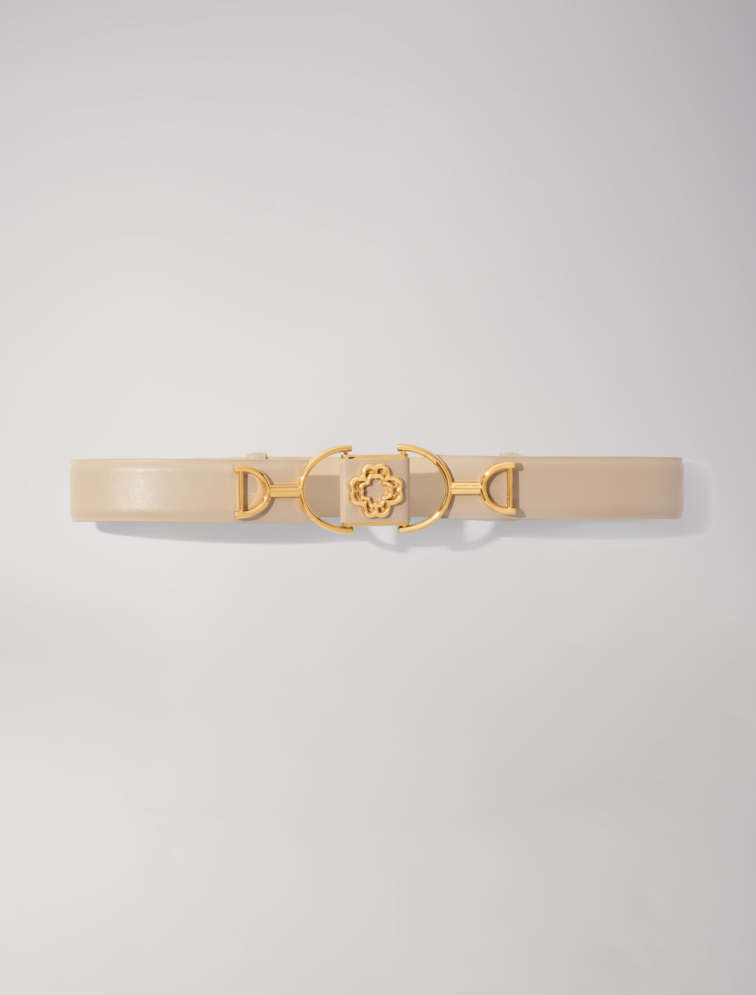 Smooth leather Clover belt