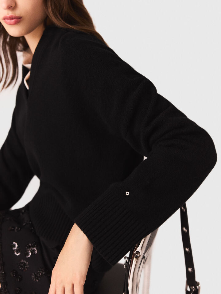 Open polo collar jumper Open polo collar jumper