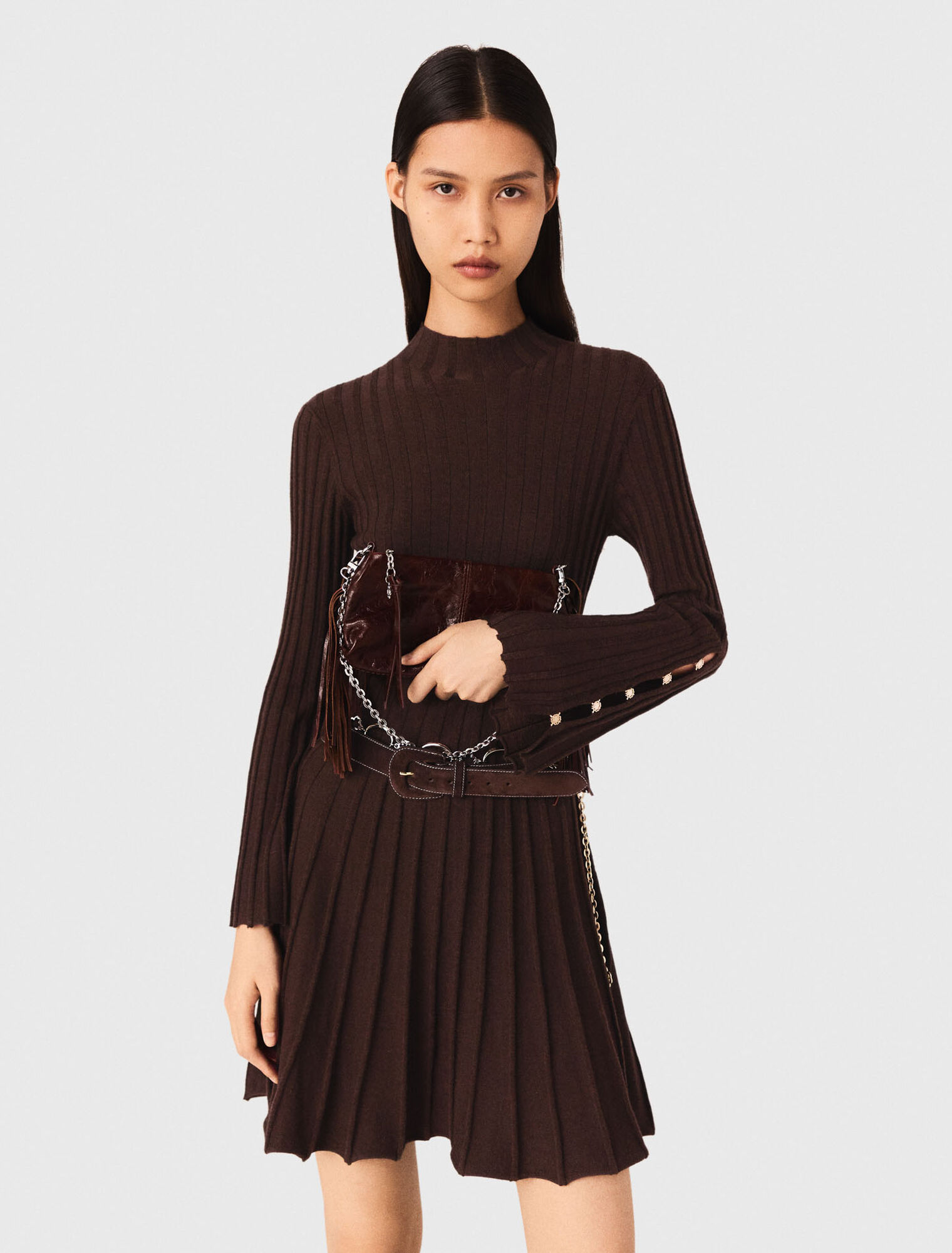 High-neck short skater dress High-neck short skater dress