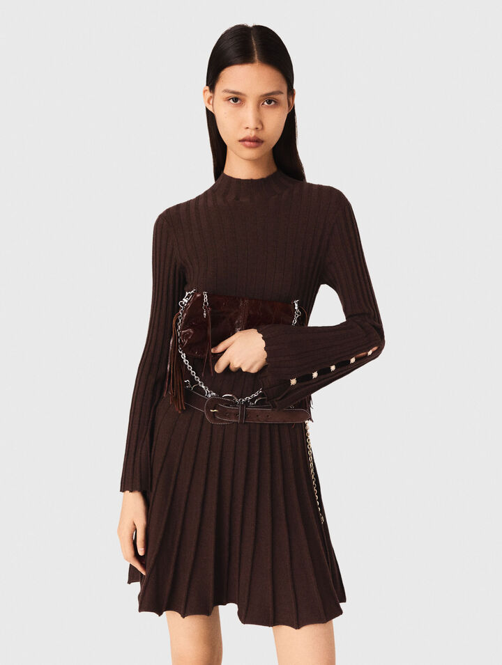 High-neck short skater dress High-neck short skater dress